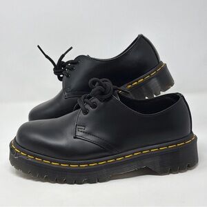 Dr. Martens 1461 BEX Platform Oxford Black Leather Mens 5 Womens 6 Store Model